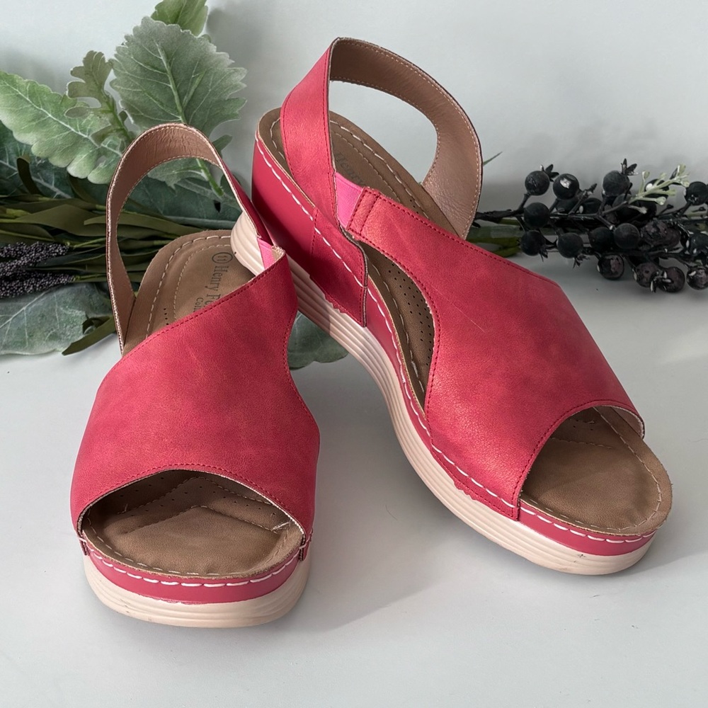 Henry Ferrera wedge sandals. Size 11 very good used condition